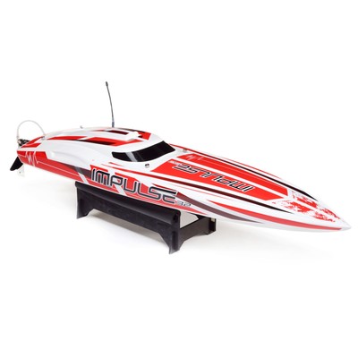 RC Boot  Impulse 32 Brushless weiss rot mit Spektrum Smart von Proboat