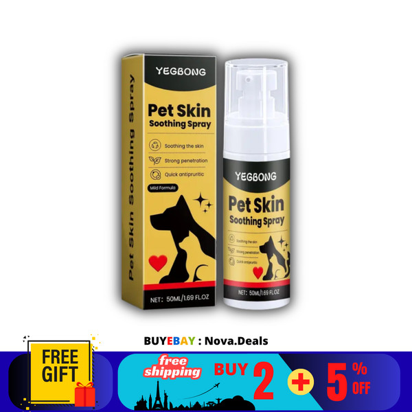 1 x spray antimicrobiano para mascotas piel de gato y perro herida hongo tiña...