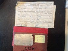 Continental A-75 Data Plate with Log Books