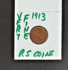 1913    VERY  FINE   LINCOLN CENT   VERY FINE  1913   / RS COINS #38M FREE SHIP