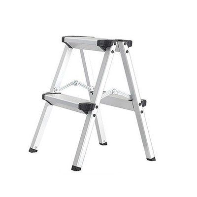 Step Ladder Aluminum Folding 2 Step Stool Light Weight Step Ladder with Anti-...