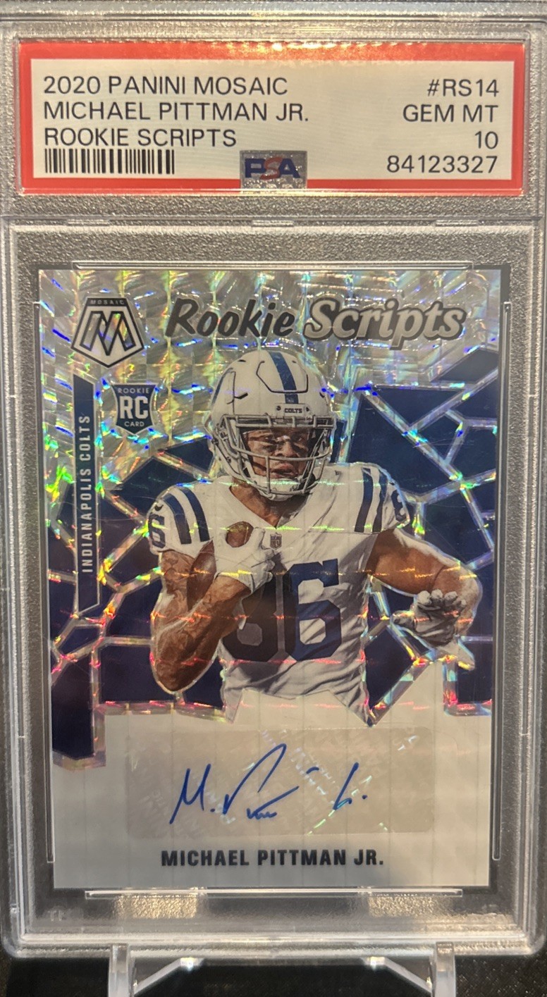 Michael Pittman Jr. Panini Mosaic Rookie Scripts #RS14 Base