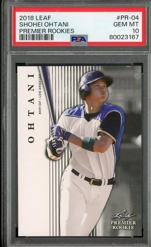 2018 Leaf Premier Rookies RC Shohei Ohtani #PR-04 PSA 10 GEM MINT Rookie Card