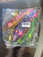 Kids Birthday Pty Plastic Decorative Straws Daisy Design 22  (basketball -4) New