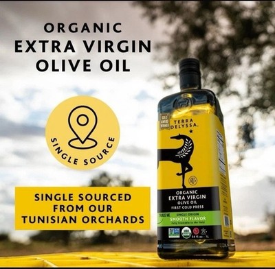 Organic Extra Virgin Olive Oil, 34 Fl. Oz. Glass