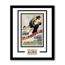 Jimmy Stewart "It's a Wonderful Life" SIGNED Custom Framed 11x14 Display B ACOA