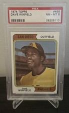 1974 Topps Dave Winfield PSA 8 Rookie Centered #456 HOF RC High-End!