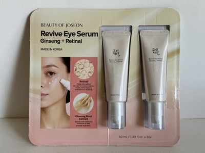 Beauty of Joseon Revive Eye Serum Ginseng Retinal Hydrating 50ml x 2 Pack Open B