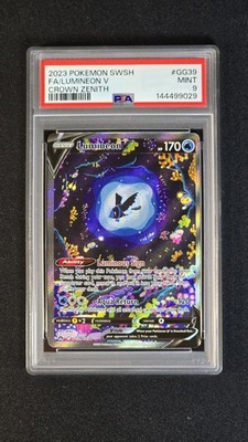 lumineon pokemon card 2022 Brilliant Stars Alt Art V #156 CGC 10 you may search your deck for a Supporter card Lumineon V Alternate Art Custom