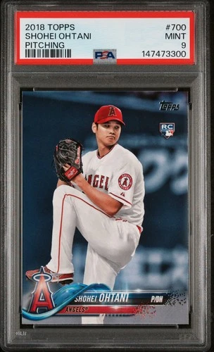 2018 Topps Shohei Ohtani #700 "Pitching" Rookie Card PSA 9 MINT