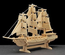 Peter Bausch 869 - Holzbausatz Segelschiff, 80 teilig