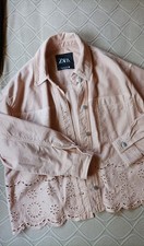 Jeans Jacke von Zara Größe M Helles Rosa To...