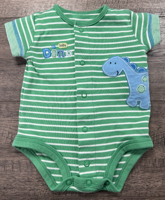 Baby Boy Clothes Vintage Carter's Newborn Baby Dino Romper Outfit