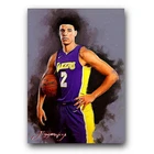 Lonzo Ball #2 Art Card Limited 41/50 Edward Vela Signed (Los Angeles Lakers)