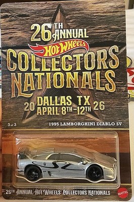 ホットウィール ダラスコンベンション 1995 ランボルギーニ ディアブロ SV 2026 Hot Wheels 26th Nationals Dallas, TX Convention 1995