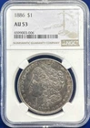 1886 $1 Morgan Silver Dollar ~ NGC AU 53