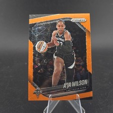 2025 WNBA Prizm A'Ja Wilson Orange Velocity #76 Las Vegas Aces