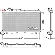 1X DENSO RADIATOR ENGINE COOLING FOR SUBARU 45119AG080 NEW