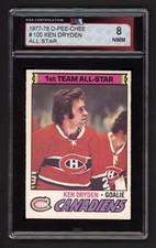 1977-78 OPC #100 KEN DRYDEN ALL STAR KSA 8 NEAR MINT-MINT