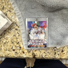 2021 Topps Chrome Mike Trout Prismic Power Auto On Card 7 Of 99