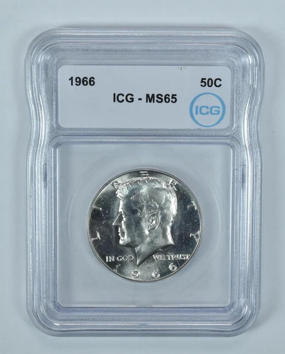 1966 Kennedy Half Dollar MS65 ICG
