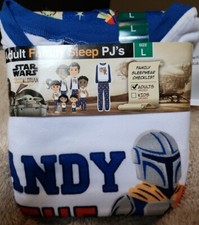 Disney Star Wars Mandalorian Adult Family 2-Piece Pajama Sleepwear Large NWT