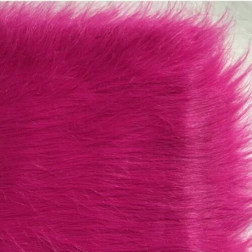 Long Haired Faux Fur Fabric Plush Warm Cloth Collar Bags Fluffy Background Cosy - Picture 22 of 25