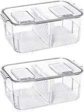 Produce Saver Storage Containers, Vegetable Fruit Storage Large Containers Bi...