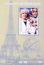 SOME LIKE IT HOT MARILYN MONROE AND JACK LEMMON 1998 MNH** Sheet LX59