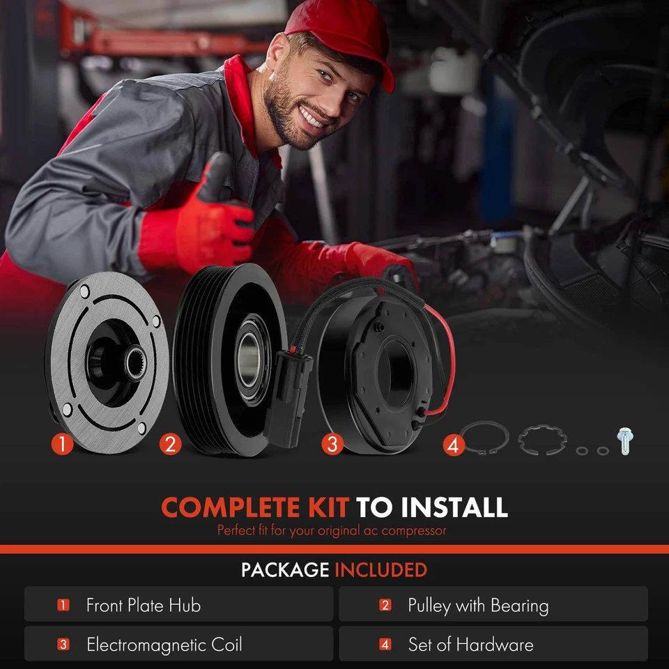 Комплект муфты компрессора переменного тока для Jeep Grand Cherokee 2005-2007 Commander 2006-2007 - Изображение 2 из 4