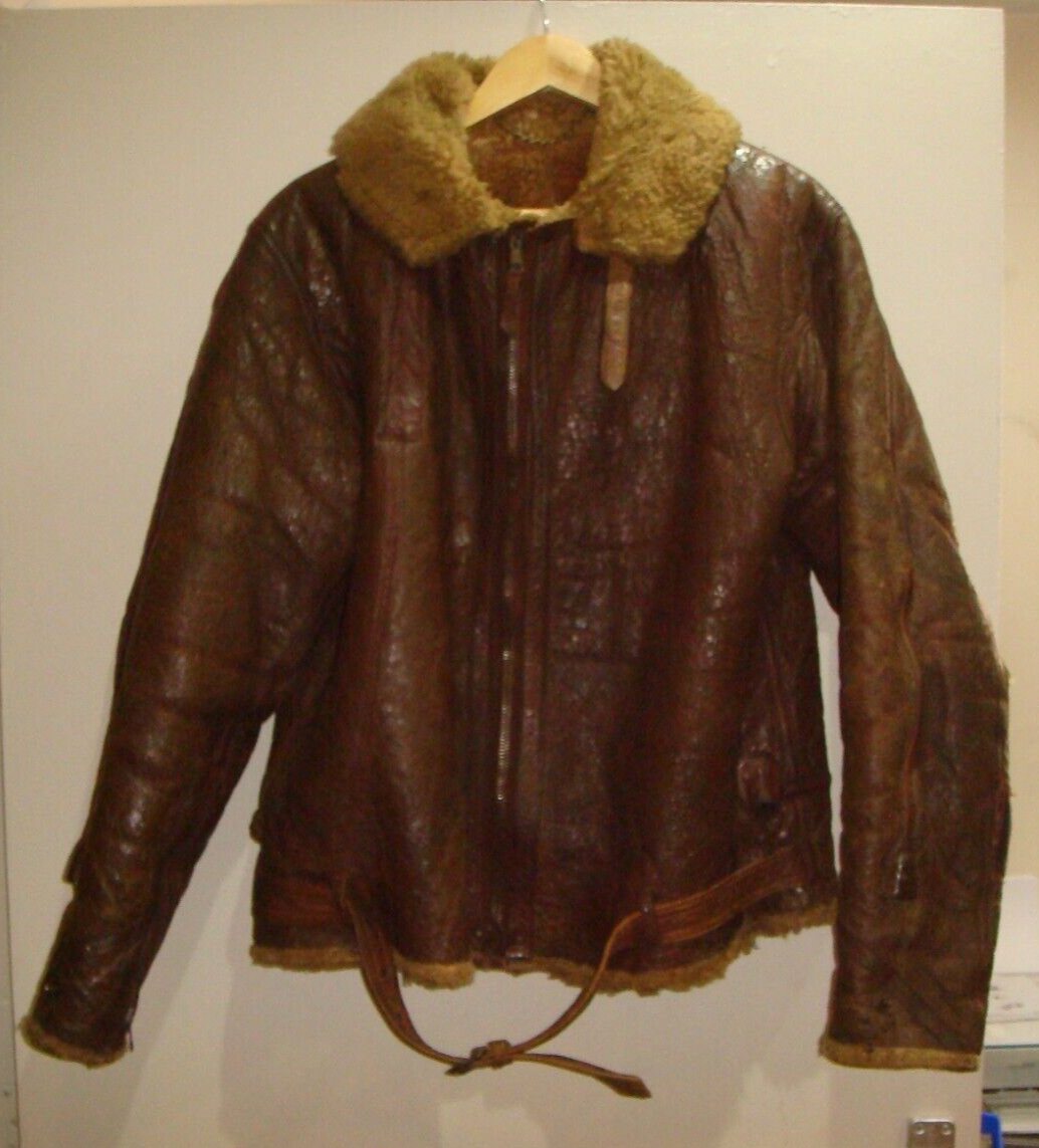 Vintage WW2 British RAF Flying Jacket 2 Panel With Wiring 1940-41  42