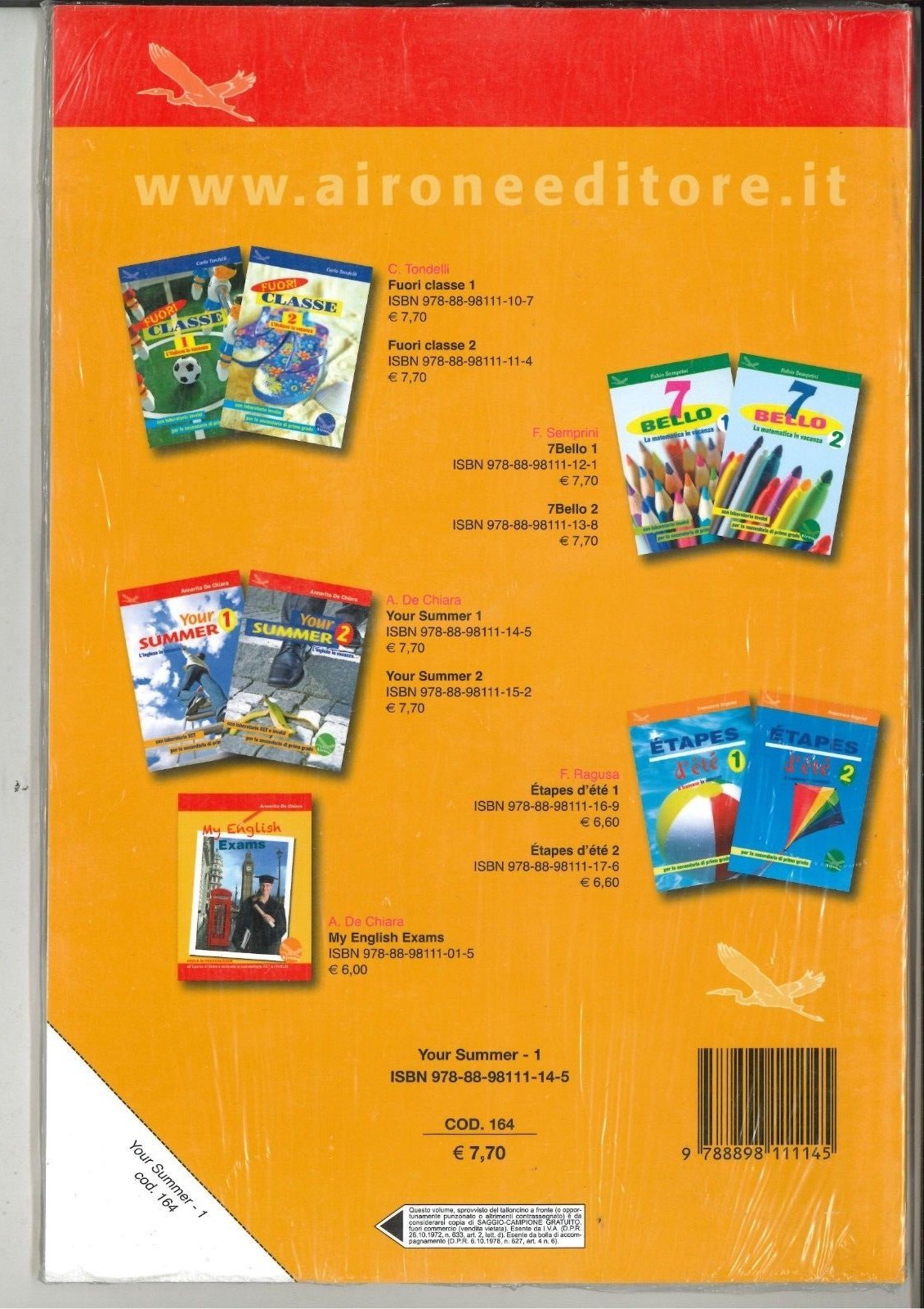 978889811145  YOUR SUMMER 1 AIRONE