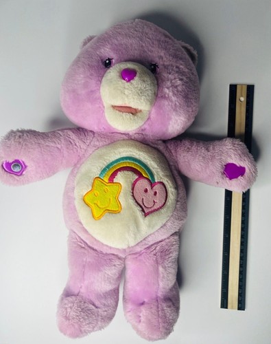 Care Bear Best Friend Bear Talking Plush WORKS Purple 2004 Rainbow Heart -Read - Picture 2 of 7