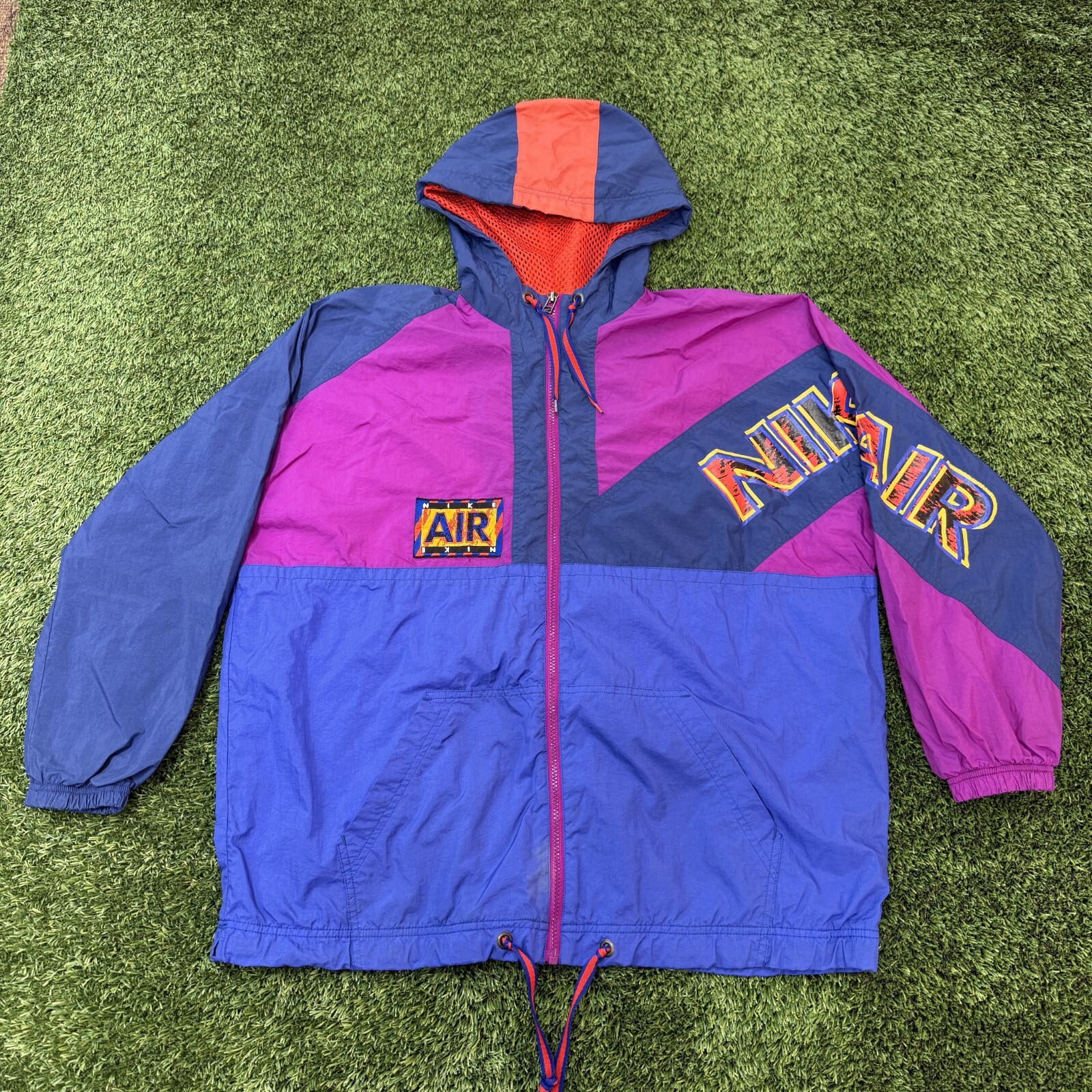 SACAI X NIKE Giacca a vento Nike Air Color block vintage anni 90 XL