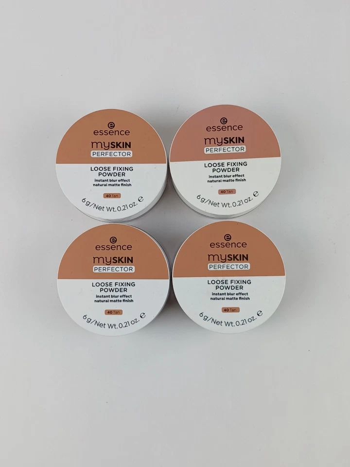 4 PACK ESSENCE MY SKIN PERFECTOR LOOSE FIXING POWDER INSTANT BLUR EFFECT 40 TAN - Image 2 of 4