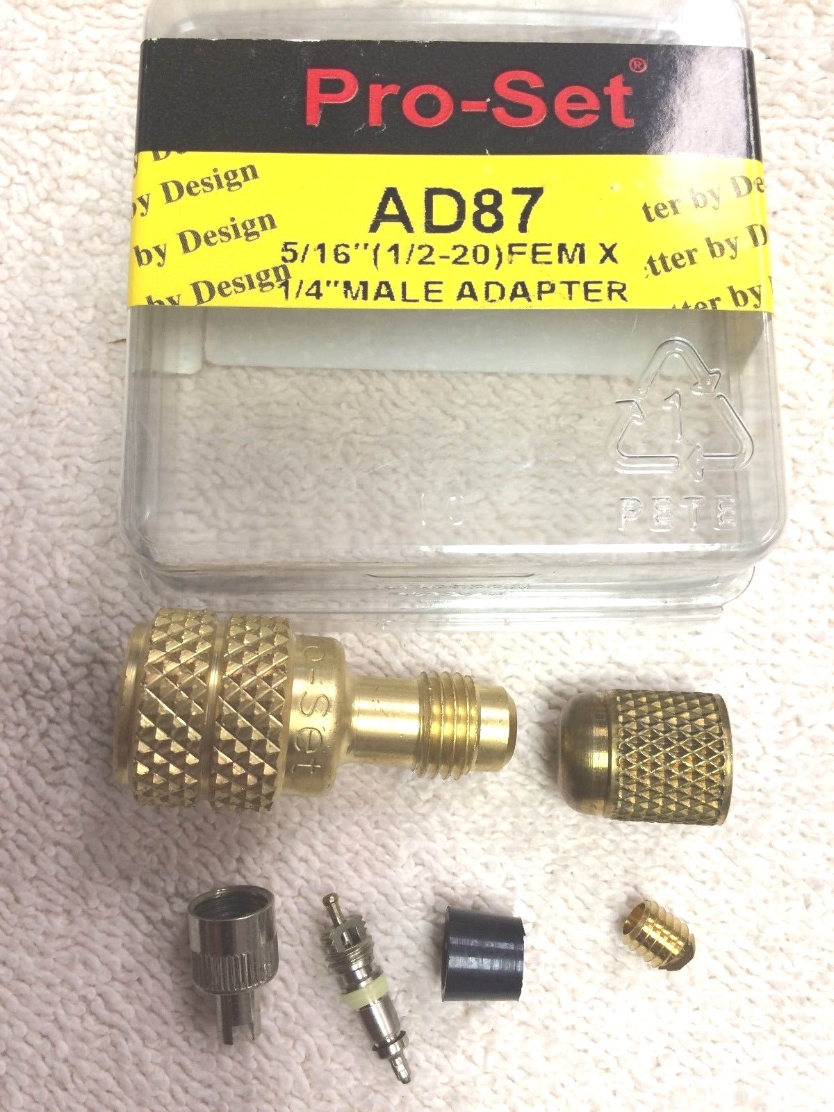 Residential Home A/C Adapter 5/16" Low-Side Service Port KIT, Air Conditioner