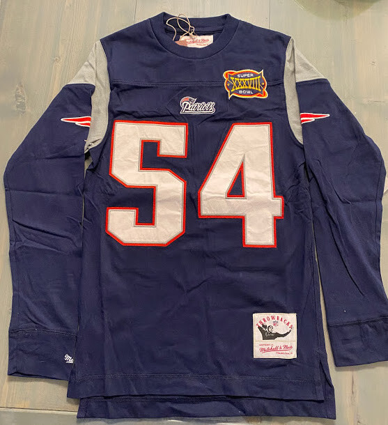 New England Patriots Mitchell & Ness Throwback #54 Tedy Bruschi
