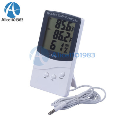LCD Large Screen Digital Hygrometer Thermometer Temperature Humidity Monitor