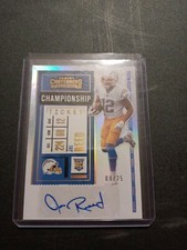 Joe Reed 2020 Panini Contenders Championship Ticket Autograph #D 8/25 Chargers