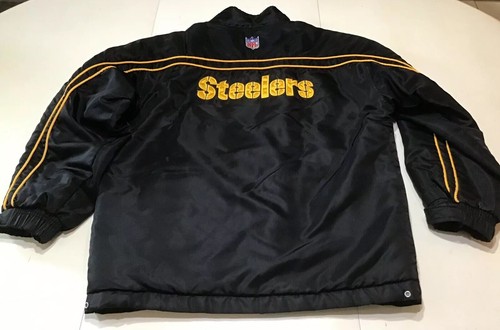 VTG STARTER Pittsburgh Steelers NFL Football Men’s Full-Zip Jacket Size M - EUC - Picture 5 of 9
