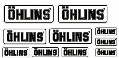 Kit 10 Klebstoffe Sticker Ohlin Ttx TTS Suspension Weiß Schwarz Basis Klar Hyp