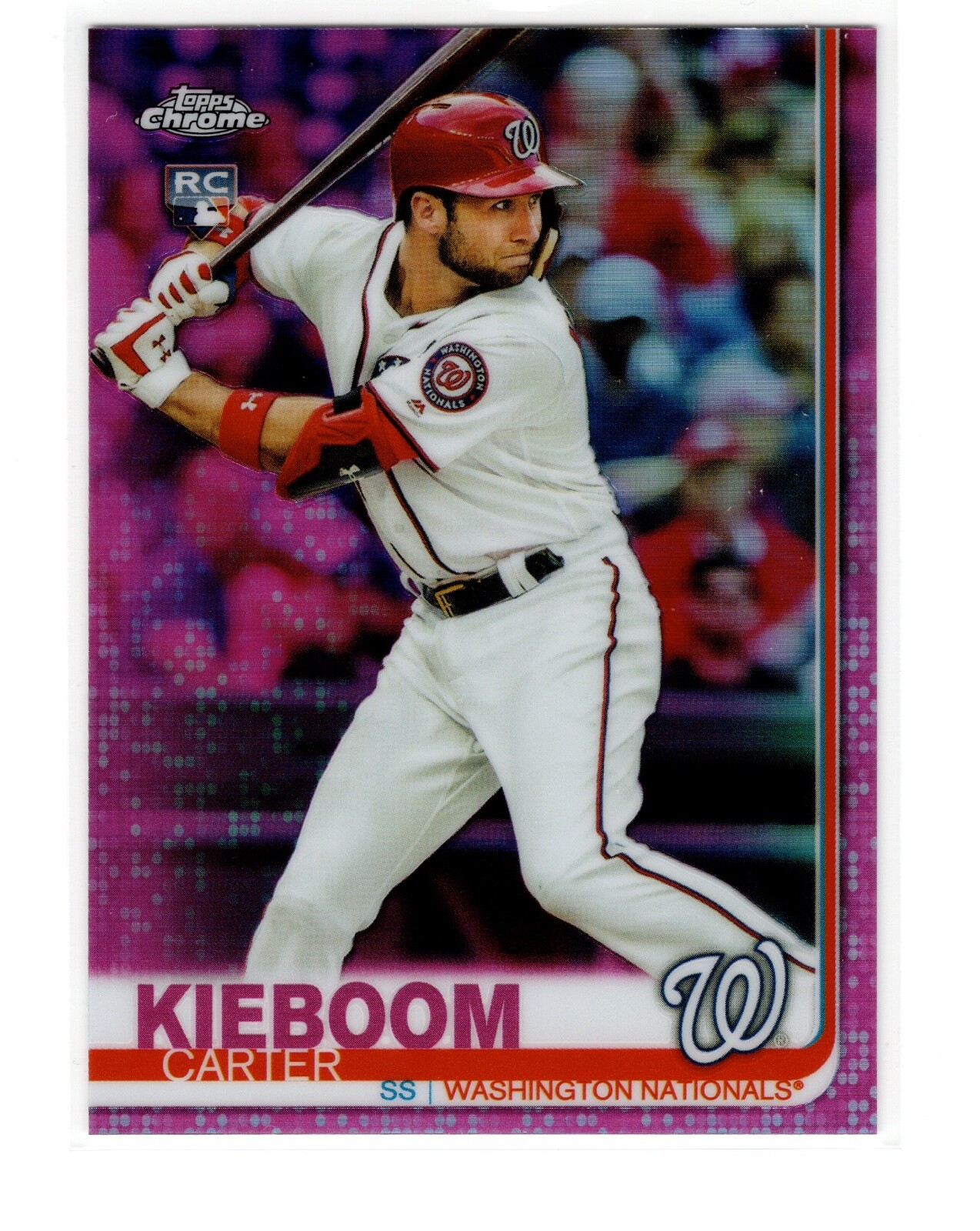 Carter Kieboom RC 2019 Topps Chrome Update #22 1st RC Pink Refractors Nationals