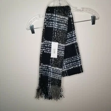 Capelli New York Unisex Black Multicolored Scarf NWT One Size