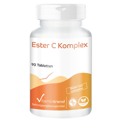 Ester C 500 mg - 90 Tabletten mit Rutin, Acerola und Hagebutte | Vitamintrend