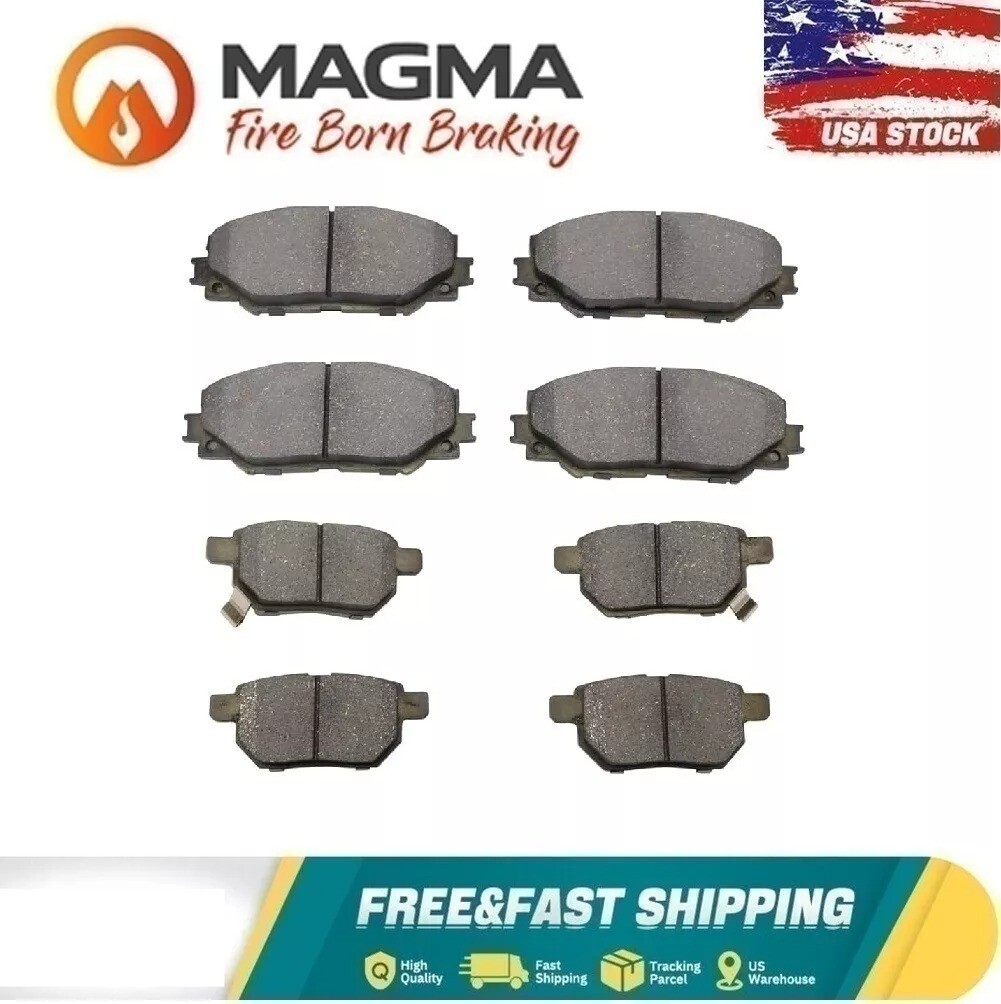 Front and Rear Brake Pads for Pontiac Vibe Scion XB Toyota Corolla