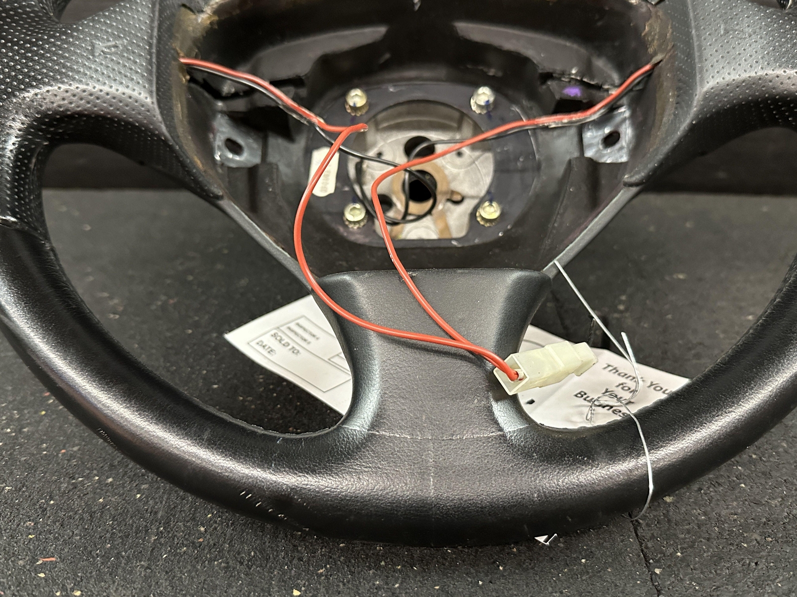 2004 MASERATI COUPE GT LEATHER WRAPPED STEERING WHEEL BLACK
