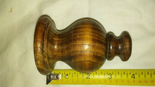 3 5/8" universal finished Wooden Stand 2 pcs. Round Wood Parts Craft Supplies - Picture 2 of 4