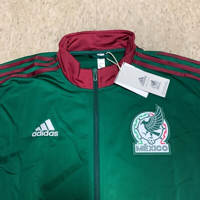 ADIDAS MENS MEXICO DNA TRACK TOP JACKET GREEN COLOR FULL ZIP