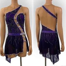 ice figure skating competition dress Gymnastics costume dance Dress dyeing