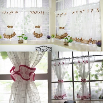 Decorative Roman Tulle Coffee Kids Room Kitchen Office Window
